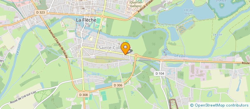 localisation de l'entreprise MADAME ANAIS LAMY  LA FLECHE