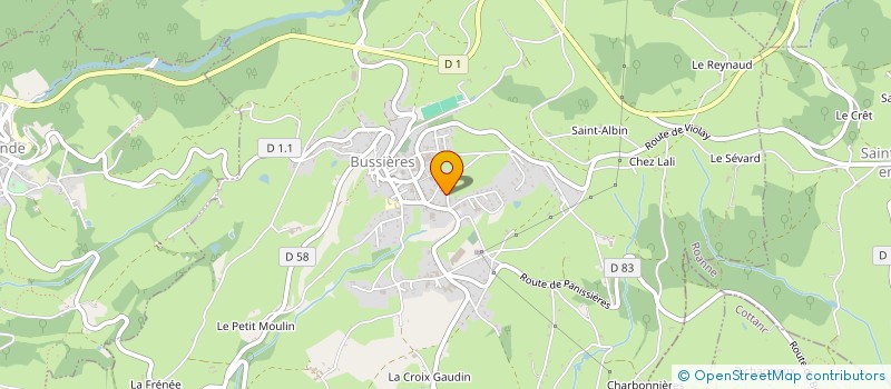 localisation de l'entreprise MADAME ANAIS LANDON  BUSSIERES