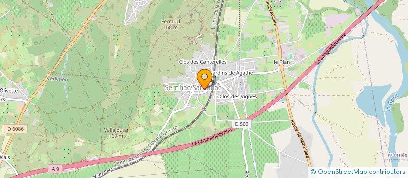 localisation de l'entreprise MADAME ANAIS LANDRIEVE  SERNHAC