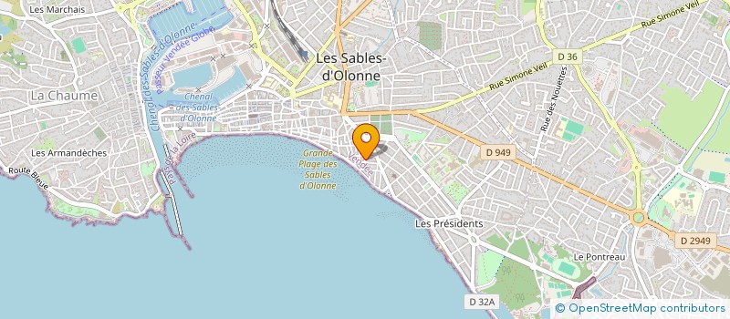 localisation de l'entreprise MADAME ANAIS LANGEVIN à LES SABLES D'OLONNE