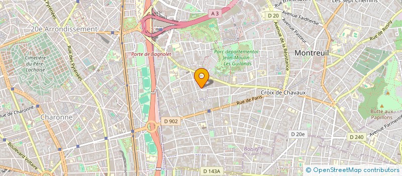 localisation de l'entreprise MADAME ANAIS LARGENT à BAGNOLET