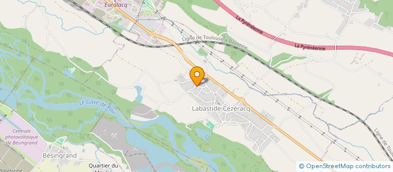 localisation de l'entreprise MADAME ANAIS LARRIU  LABASTIDE-CEZERACQ