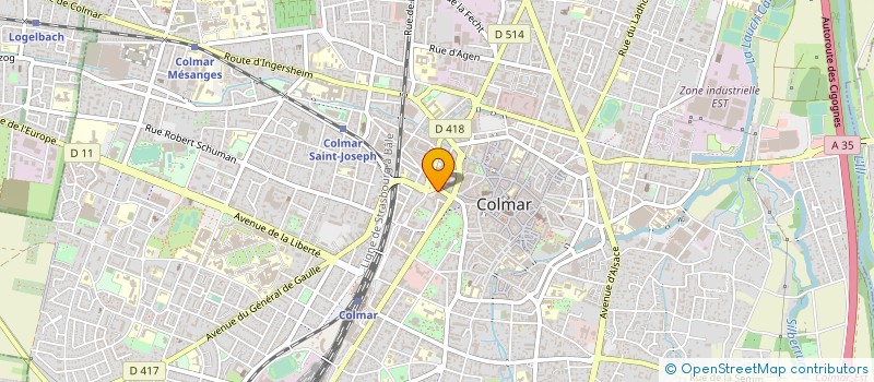 localisation de l'entreprise MADAME ANAIS LAURENT  COLMAR