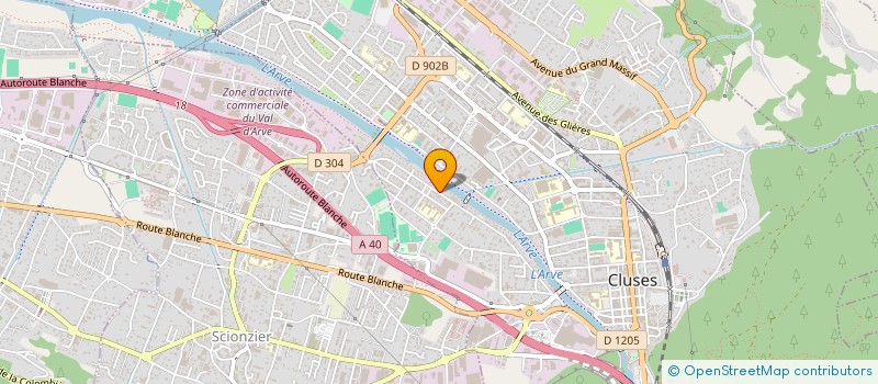 localisation de l'entreprise MADAME ANAIS LEBLOND  CLUSES