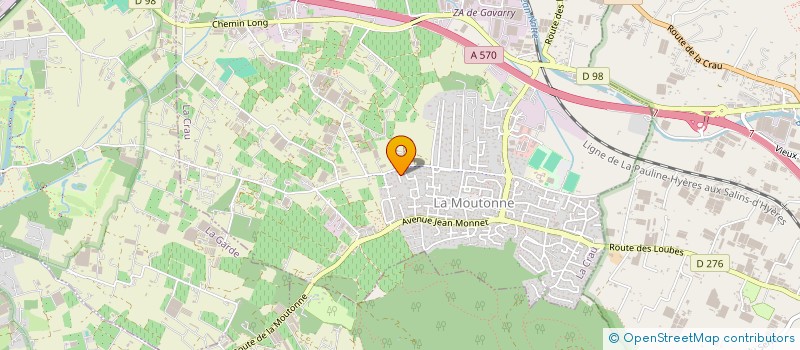 localisation de l'entreprise MADAME ANAIS LEBRETON  LA CRAU