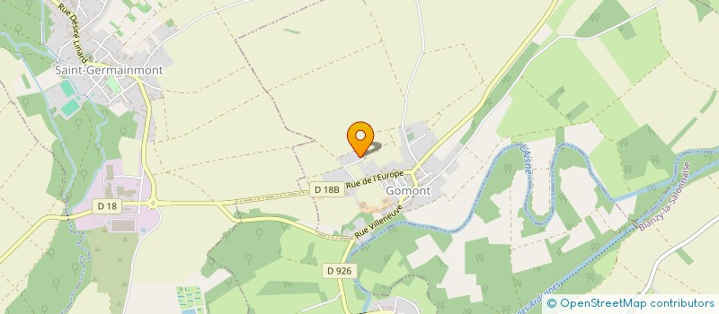 localisation de l'entreprise MADAME ANAIS LECLERE  GOMONT