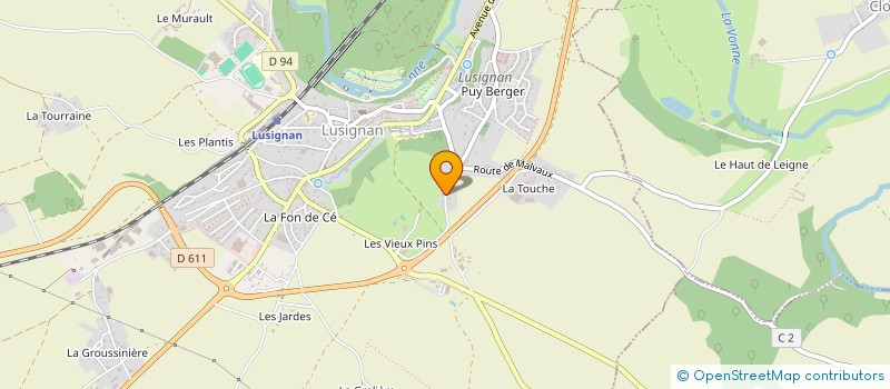 localisation de l'entreprise MADAME ANAIS LEDEUX  LUSIGNAN