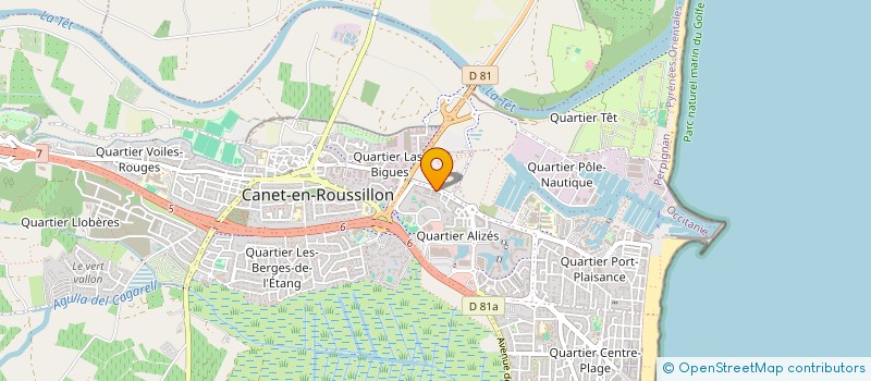 localisation de l'entreprise MADAME ANAIS LEVERGNEUX  CANET-EN-ROUSSILLON