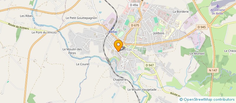 localisation de l'entreprise MADAME ANAIS LINET  BELLAC