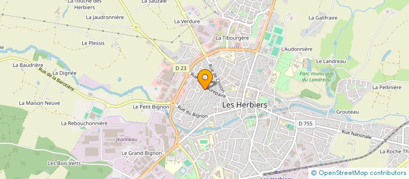 localisation de l'entreprise MADAME ANAIS LOREAU à LES HERBIERS