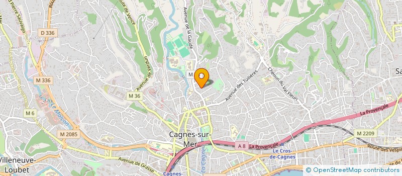 localisation de l'entreprise MADAME ANAIS LORENZO à CAGNES-SUR-MER