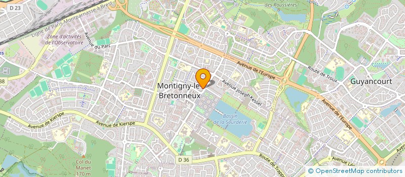 localisation de l'entreprise MADAME ANAIS LOUIS JEAN  MONTIGNY-LE-BRETONNEUX