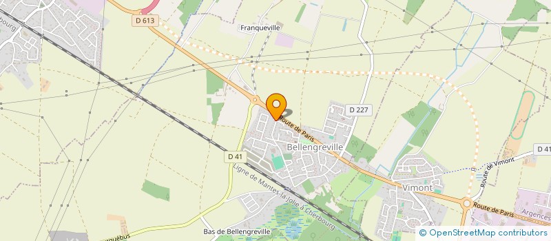 localisation de l'entreprise MADAME ANAIS LUET  BELLENGREVILLE