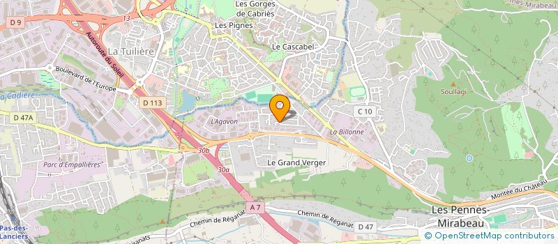 localisation de l'entreprise MADAME ANAIS LUMET à LES PENNES-MIRABEAU