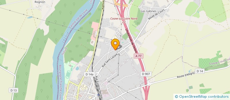 localisation de l'entreprise MADAME ANAIS MABILAT à COSNE-COURS-SUR-LOIRE