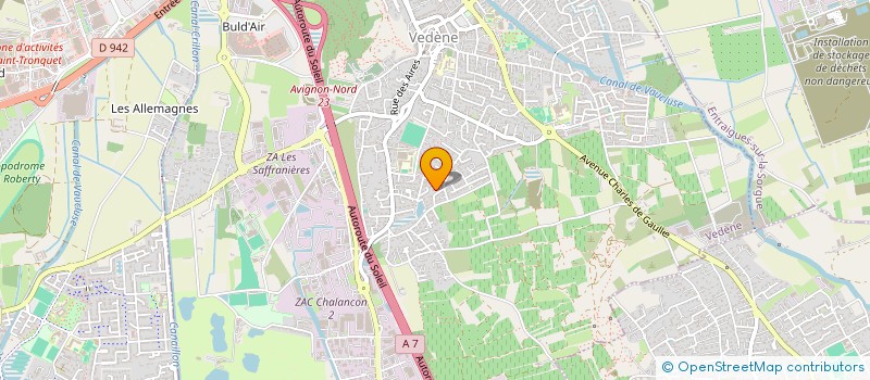 localisation de l'entreprise MADAME ANAIS MAGAUD  VEDENE