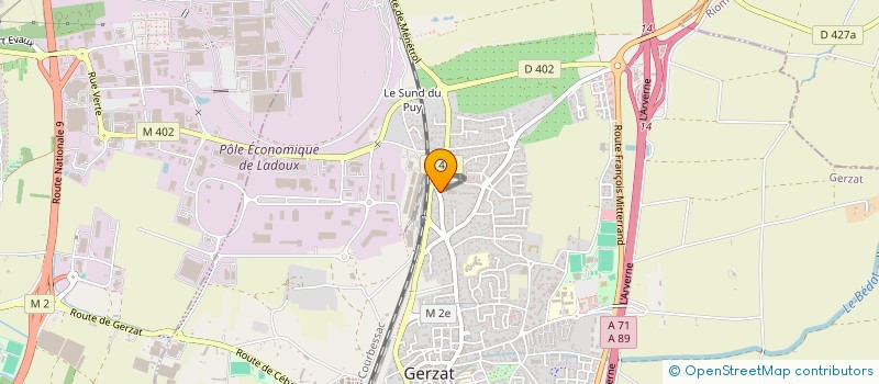 localisation de l'entreprise MADAME ANAIS MANSARE  GERZAT