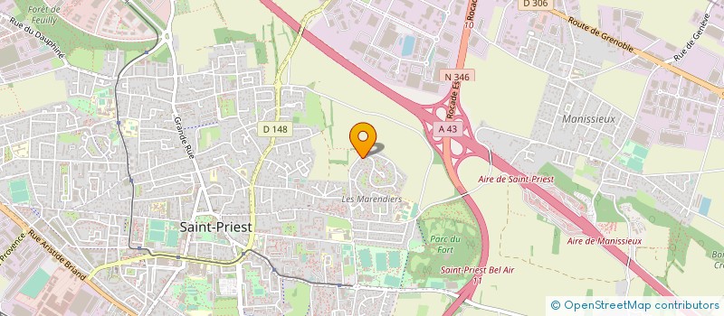 localisation de l'entreprise MADAME ANAIS MARCOLIN  SAINT-PRIEST