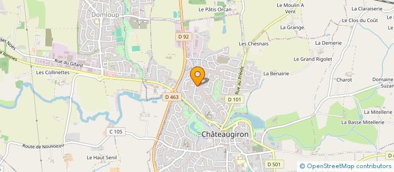 localisation de l'entreprise MADAME ANAIS MARIE  CHATEAUGIRON