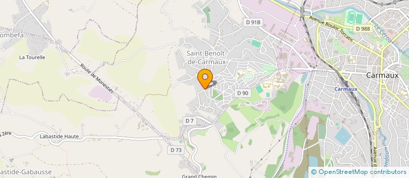 localisation de l'entreprise MADAME ANAIS MARINO à SAINT-BENOIT-DE-CARMAUX