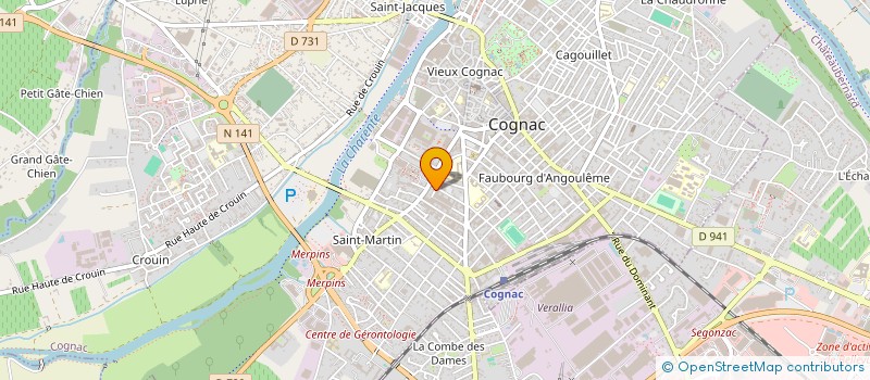 localisation de l'entreprise MADAME ANAIS MARROT à COGNAC