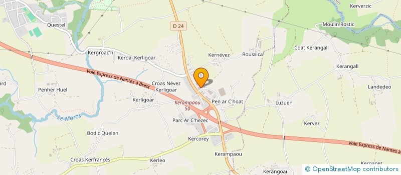 localisation de l'entreprise MADAME ANAIS MARTIN  MELGVEN