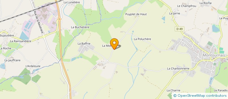 localisation de l'entreprise MADAME ANAIS MARTIN  MONTOURNAIS