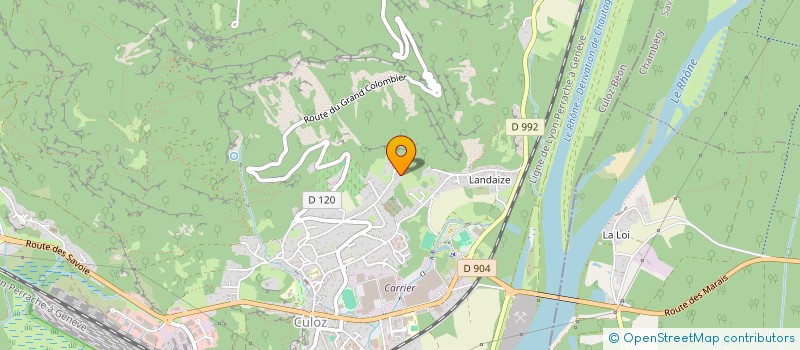 localisation de l'entreprise MADAME ANAIS MARTINIEN  CULOZ-BEON