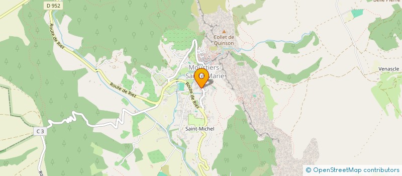 localisation de l'entreprise MADAME ANAIS MAUREL  MOUSTIERS-SAINTE-MARIE