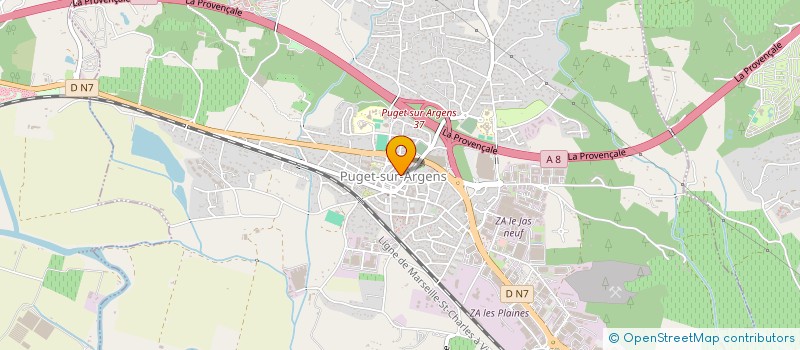 localisation de l'entreprise MADAME ANAIS MEGARD  PUGET-SUR-ARGENS