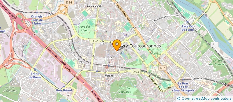 localisation de l'entreprise MADAME ANAIS MENAGER  EVRY-COURCOURONNES