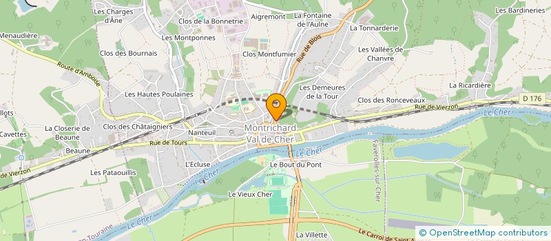 localisation de l'entreprise MADAME ANAIS MERCIER  MONTRICHARD VAL DE CHER