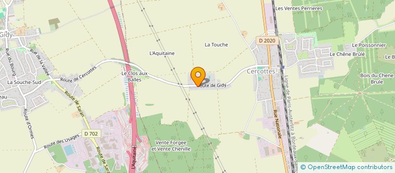 localisation de l'entreprise MADAME ANAIS MERCIER  CERCOTTES