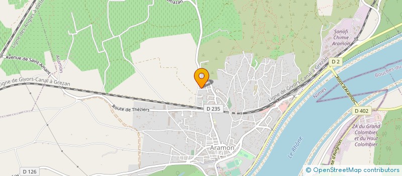 localisation de l'entreprise MADAME ANAIS MERY  ARAMON