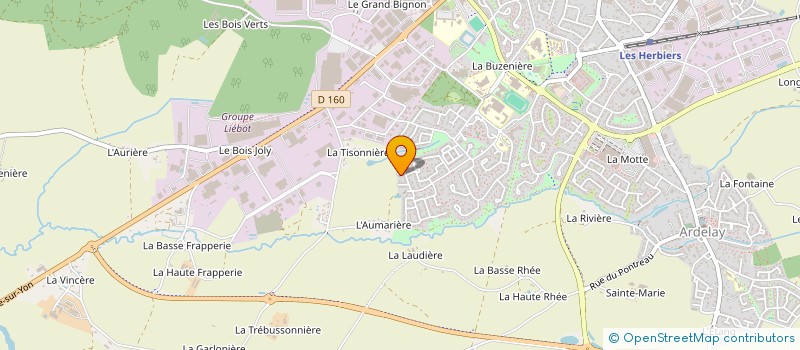 localisation de l'entreprise MADAME ANAIS MIGUEL  LES HERBIERS