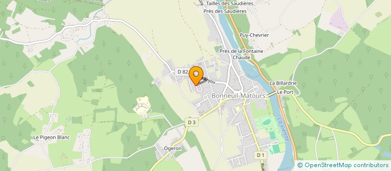 localisation de l'entreprise MADAME ANAIS MINAUD  BONNEUIL-MATOURS