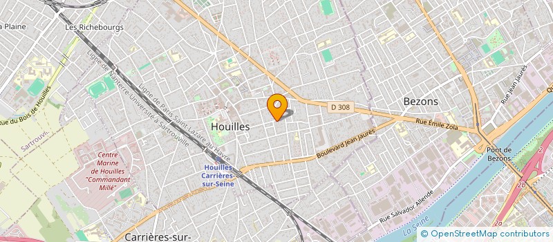 localisation de l'entreprise MADAME ANAIS MIQUEL  HOUILLES