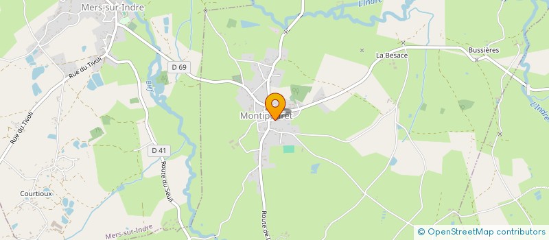 localisation de l'entreprise MADAME ANAIS MONIN à MONTIPOURET