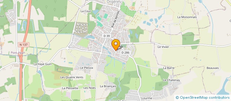 localisation de l'entreprise MADAME ANAIS MOREAU  ORGERES