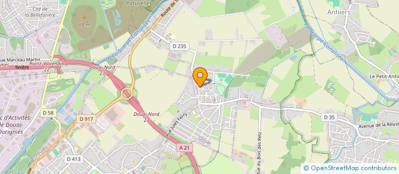 localisation de l'entreprise MADAME ANAIS MOREAU  DOUAI