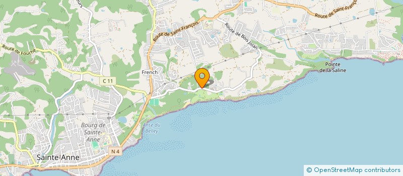 localisation de l'entreprise MADAME ANAIS MORISSET  SAINTE-ANNE