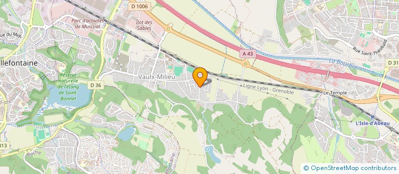 localisation de l'entreprise MADAME ANAIS MOURA  VAULX-MILIEU