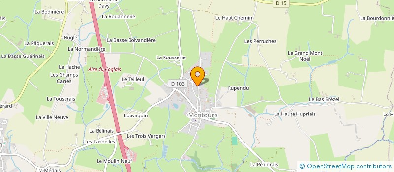 localisation de l'entreprise MADAME ANAIS N'GOMA-GUEMBO  LES PORTES DU COGLAIS