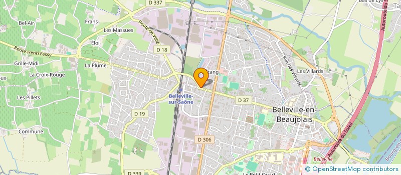 localisation de l'entreprise MADAME ANAIS NAPPE  BELLEVILLE-EN-BEAUJOLAIS