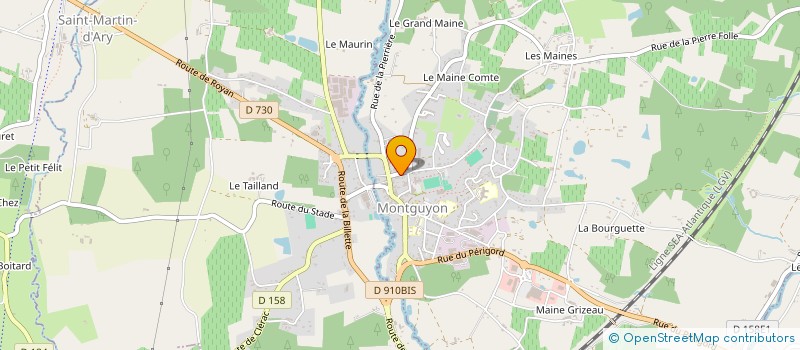 localisation de l'entreprise MADAME ANAIS NEGRONI  MONTGUYON