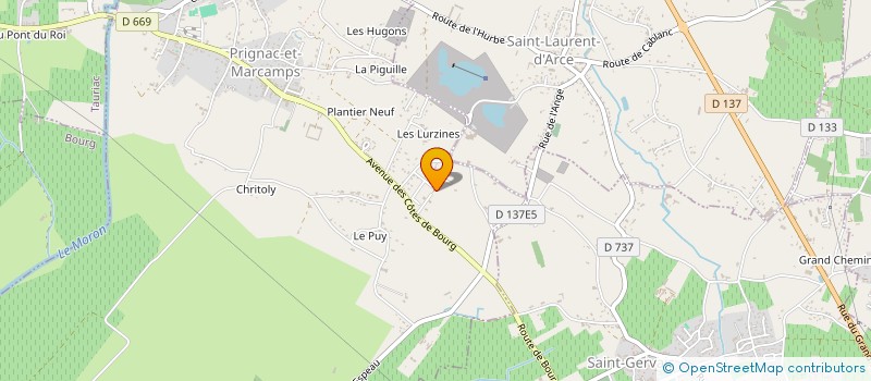 localisation de l'entreprise MADAME ANAIS NORMAND  PRIGNAC-ET-MARCAMPS