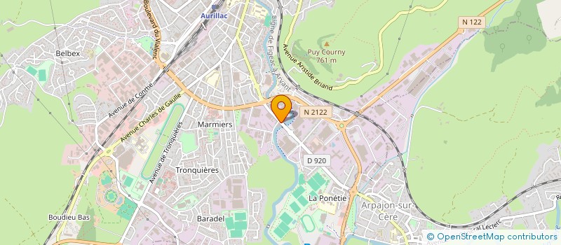 localisation de l'entreprise MADAME ANAIS NUGOU à AURILLAC