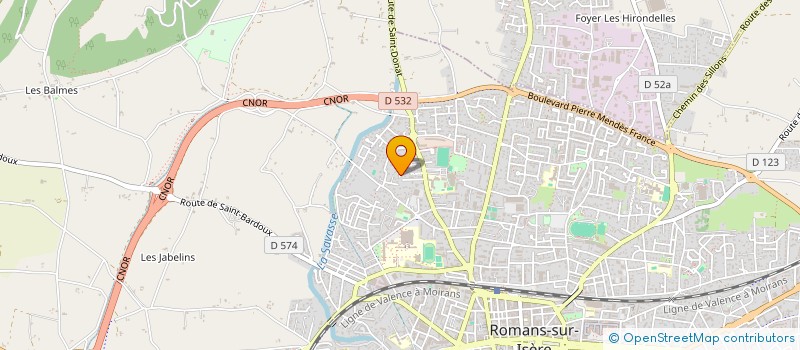 localisation de l'entreprise MADAME ANAIS OCHIER  ROMANS-SUR-ISERE