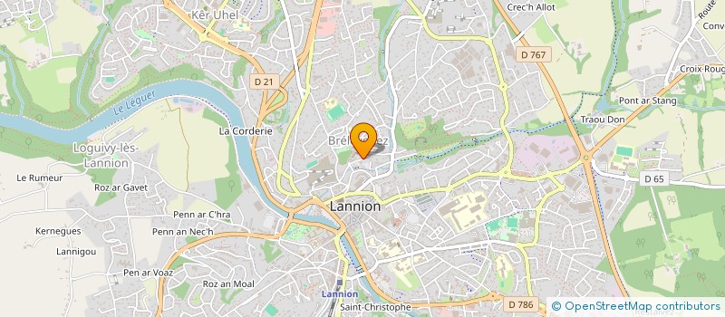 localisation de l'entreprise MADAME ANAIS ORDAS  LANNION