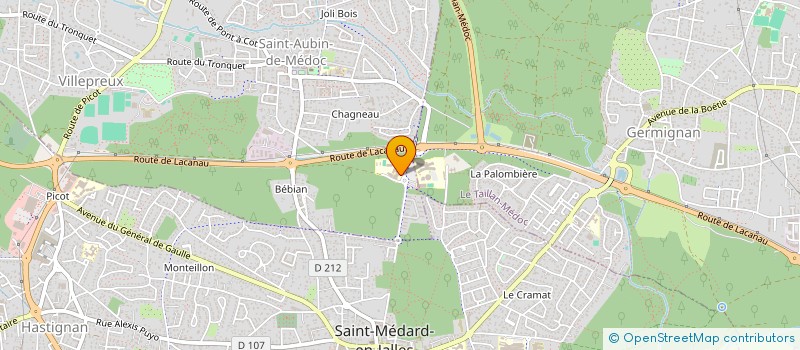 localisation de l'entreprise MADAME ANAIS OROZ  SAINT-AUBIN-DE-MEDOC